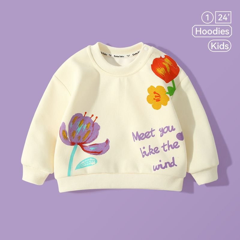 Kids Toddler Boys Girls Spring Autumn Casual Cute Cartoon Print Long Sleeve Sweatshirts