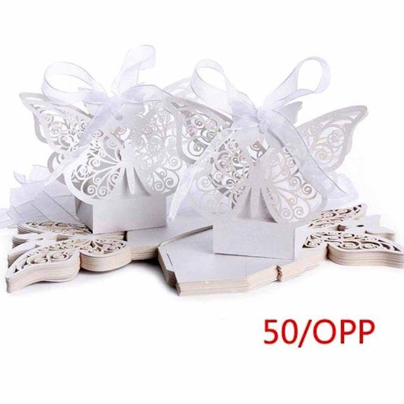 Creative Wedding Party Hollow Three-Dimensional Butterfly Chocolate Candy Packaging Box