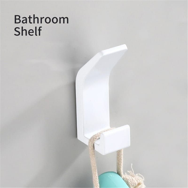 Bathroom Minimalist Solid Color Space Aluminum Towel Storage Hook