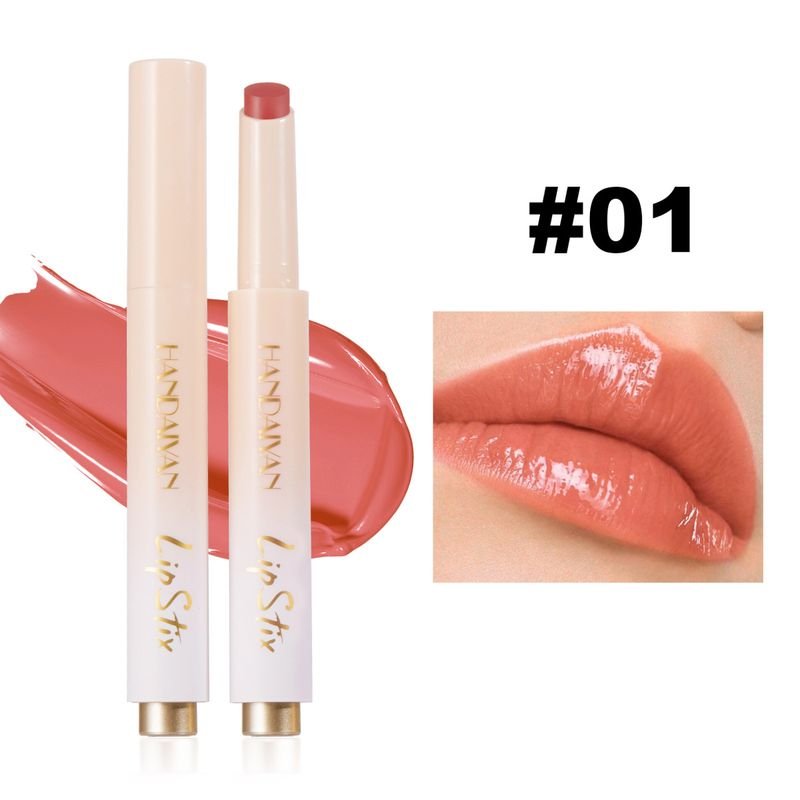 Women Handaiyan Simple Waterlight Mirror Moisturizing Press Lipstick