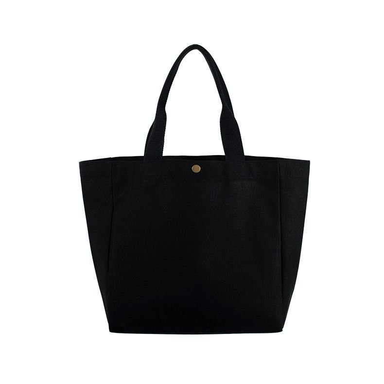 Simple 16 A Thick Cotton Solid Color Hand Canvas Tote Bag