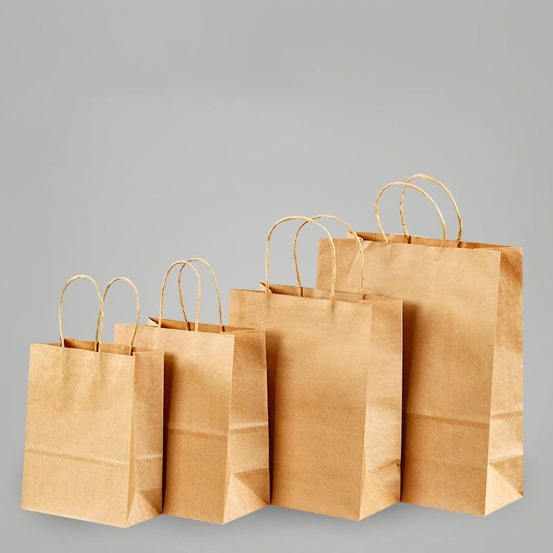 50pcs/set Custom 33*26*12cm Kraft Paper Sacks