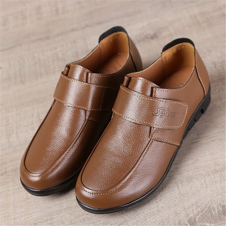 Size:4.5-11 Women Plus Size Casual Flat Slip On Leather Loafers