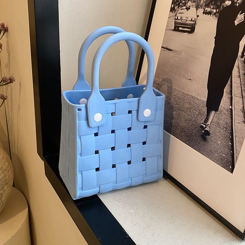 Fashion EVA Solid Color Hole Tote Bag