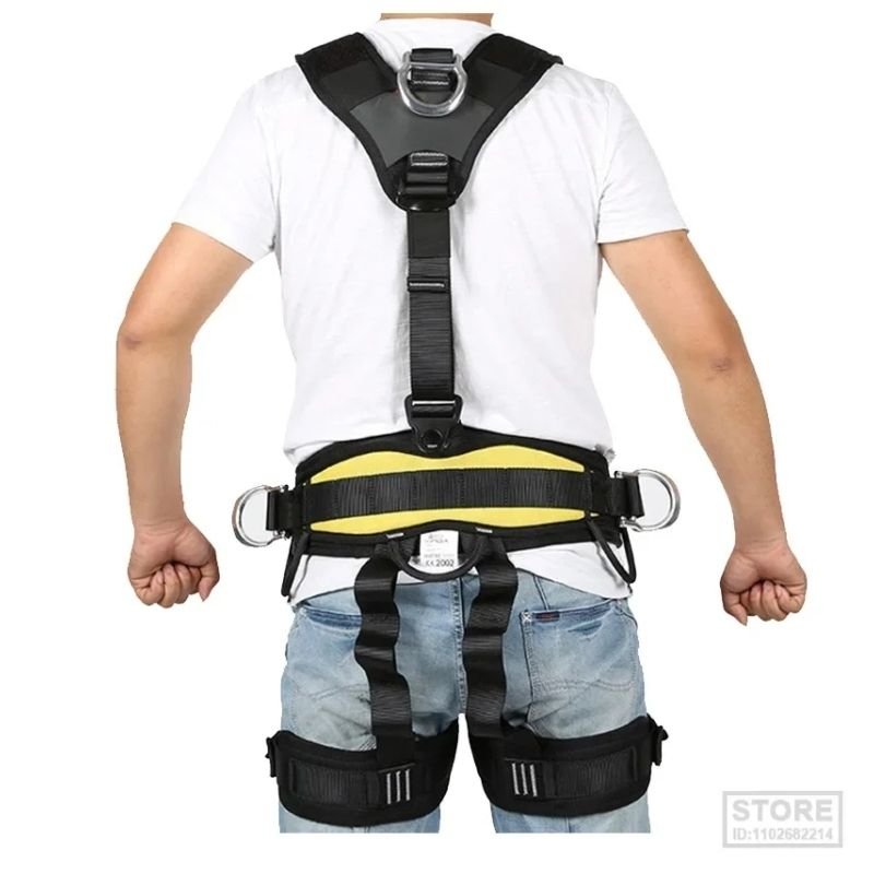 Outdoor Aerial Work Rock Climbing Rescue Body Overhead Safety Belt Climbing Harnesses