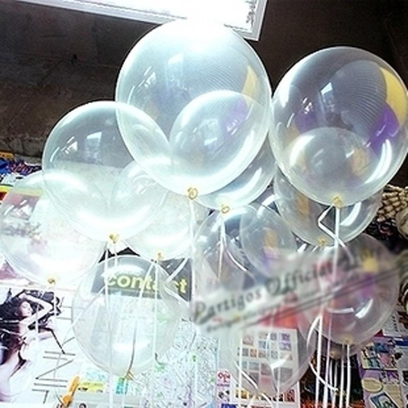 100pcs/pack 2.8g Simple Clear Transparent Latex Wedding Party Balloons